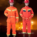 Tejido de traje de rescate de emergencia de fuego aramid rojo